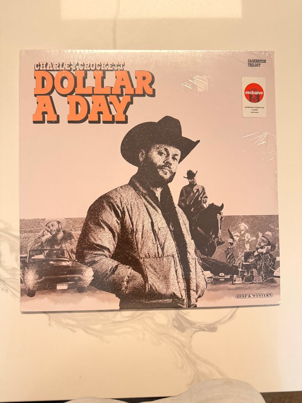 Charley Crockett Dollar A Day Vinyl LP Target Exclusive Orange Sealed